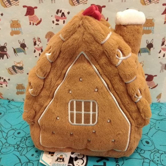 Jellycat Amuseable Gingerbread House- New With Tag - Picture 2 of 5
